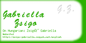 gabriella zsigo business card